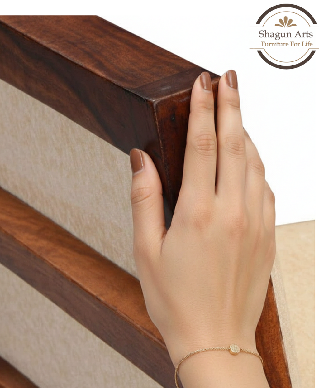 Sheesham Wood Bench for Living Room