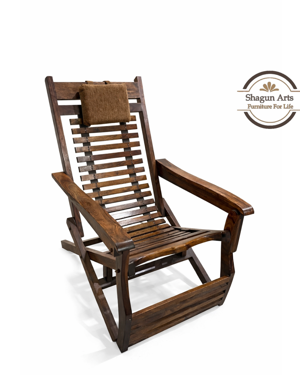 Sheesham Wood Folding Relaxing Beach Chair