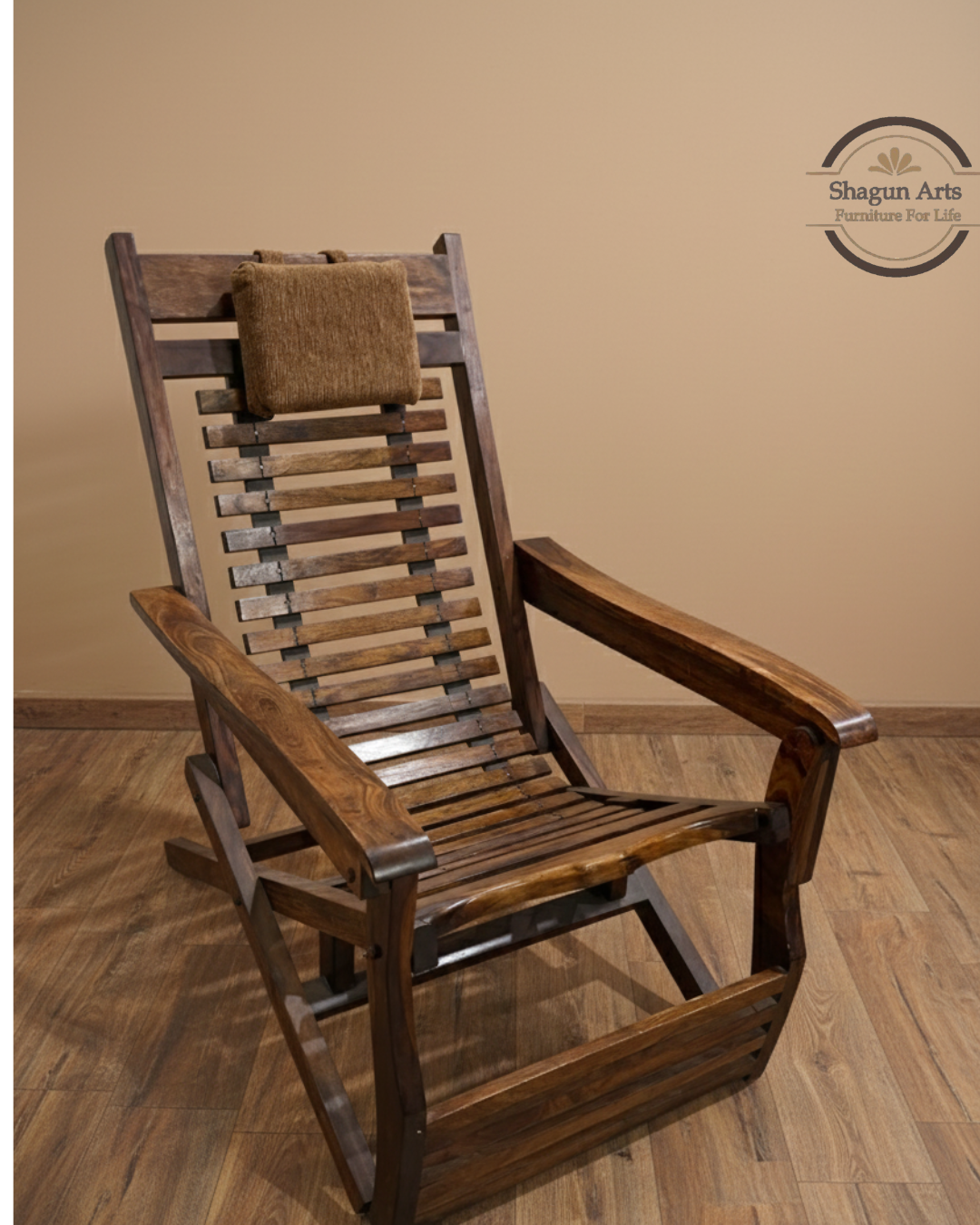 Sheesham Wood Folding Relaxing Beach Chair