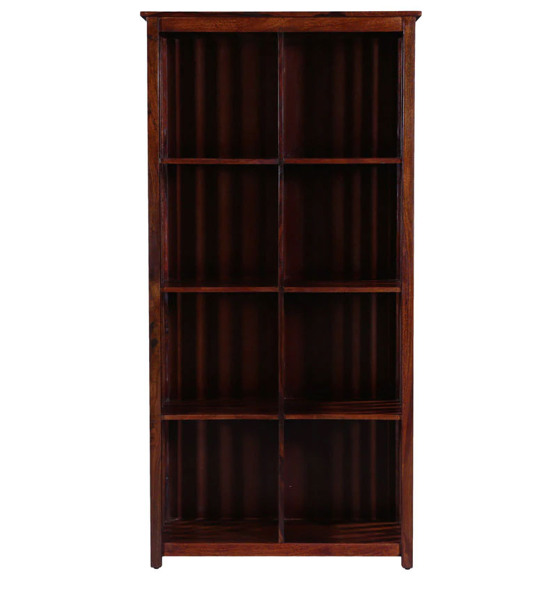 Osias Solid Wood Book Shelf in Honey Oak Finish