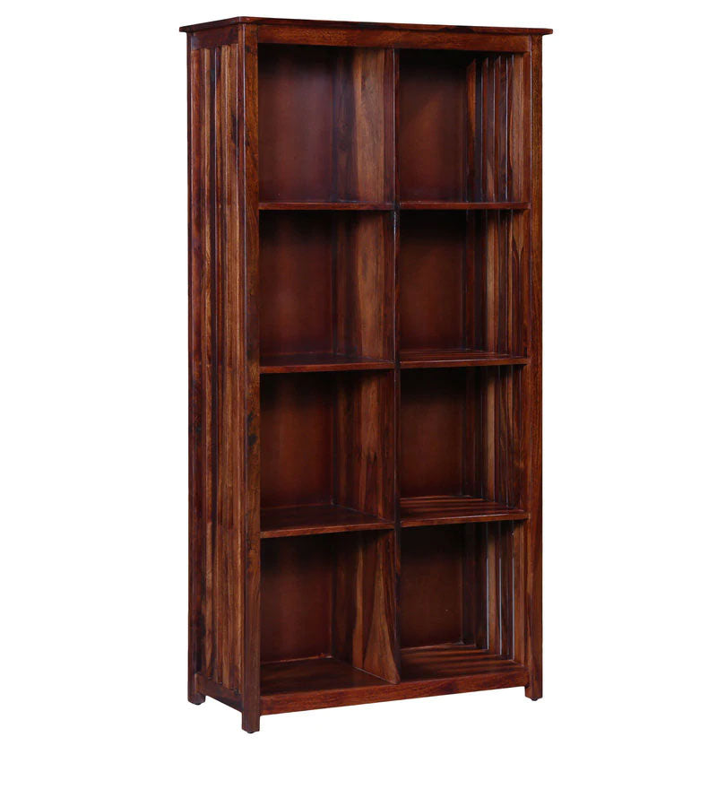 Osias Solid Wood Book Shelf in Honey Oak Finish