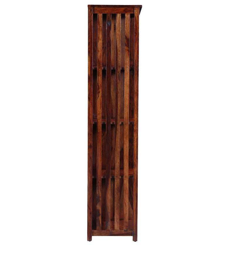 Osias Solid Wood Book Shelf in Honey Oak Finish