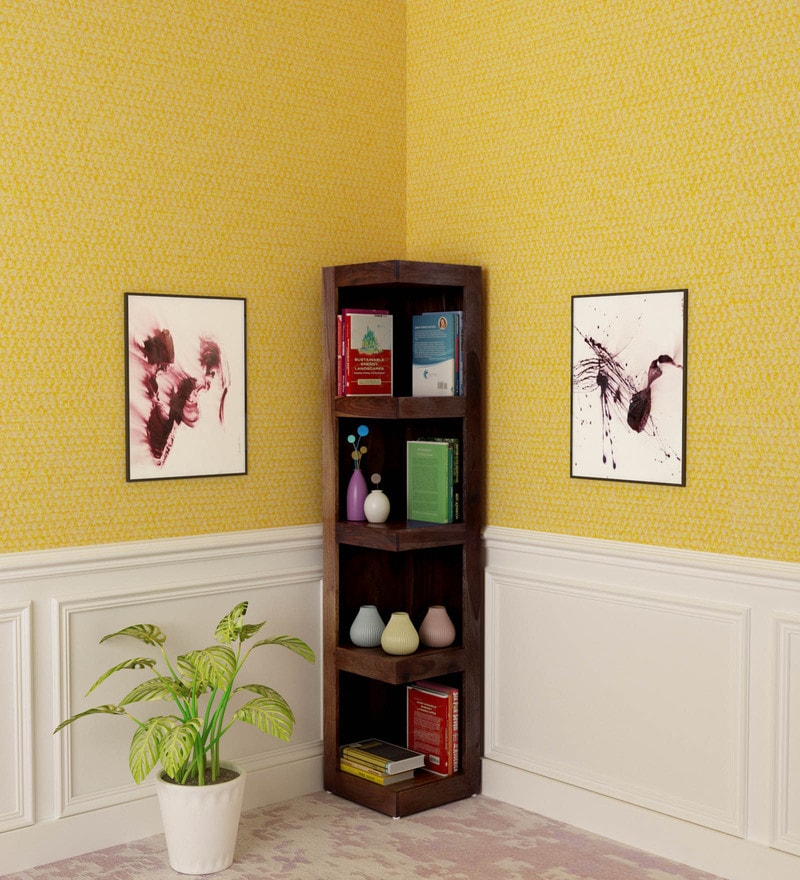Anderson Solid Wood Book Shelf in Provincial Teak Finish