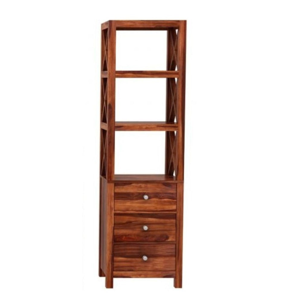 Hestia Solid Sheesham Wood Bookshelf