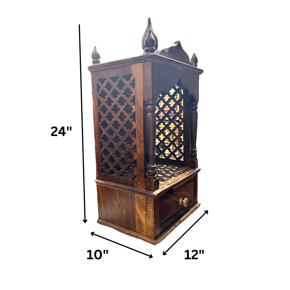 Kairos Solid Sheesham Wood Temple