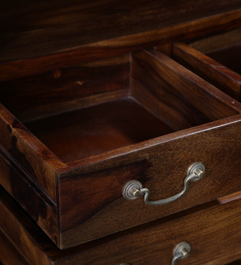 Hamlin Wood Book Shelf in Provincial Teak Finish