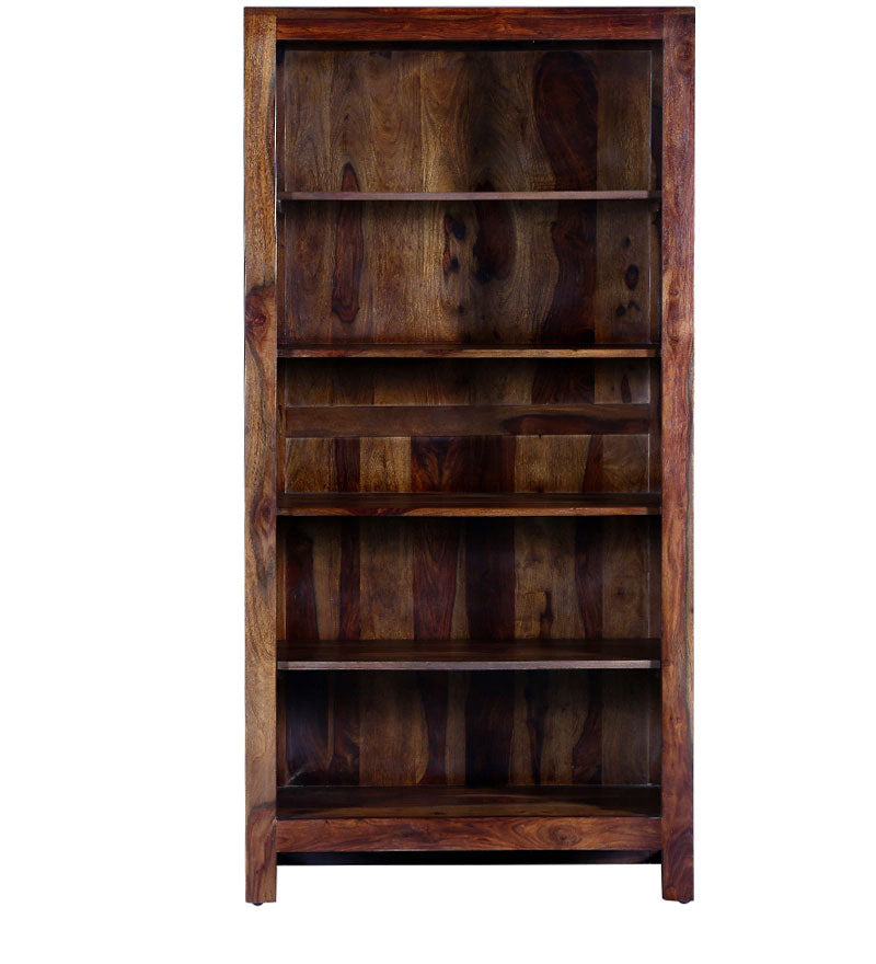 Fanny Solid Wood Book Shelf in Provincial Teak Finish
