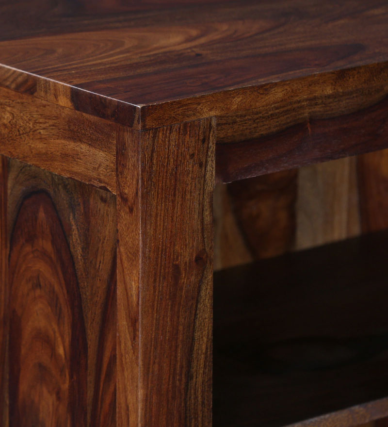 Greta Solid Wood Book Shelf in Provincial Teak Finish