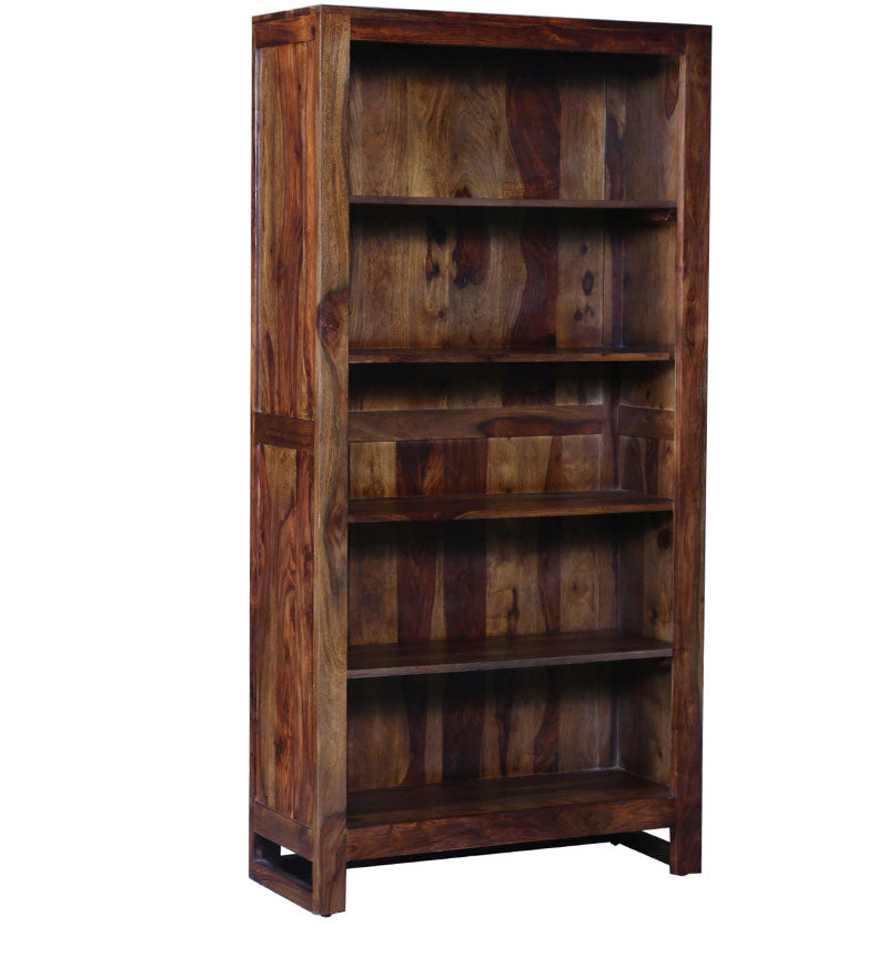 Fanny Solid Wood Book Shelf in Provincial Teak Finish