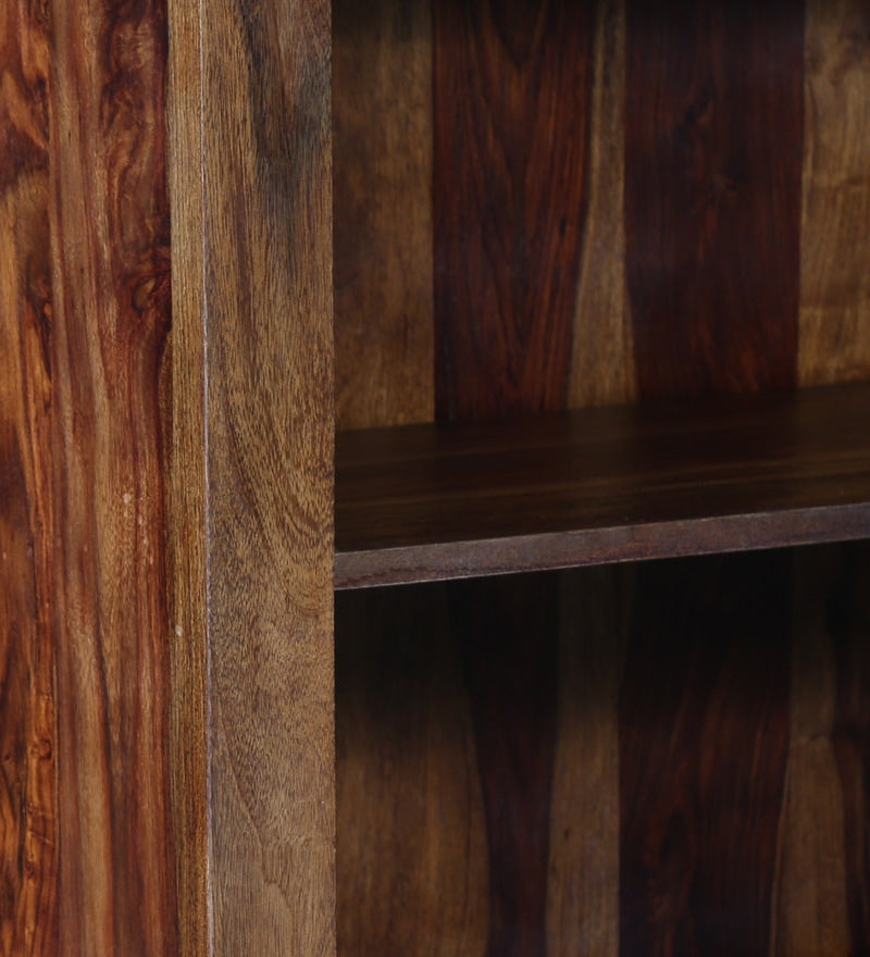 Greta Solid Wood Book Shelf in Provincial Teak Finish