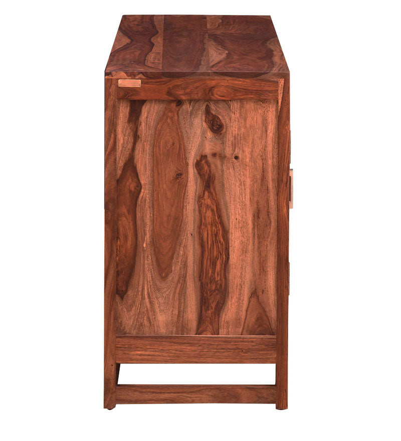 Jett Sideboard Solid Wood Sideboard in Rustic Teak Finish