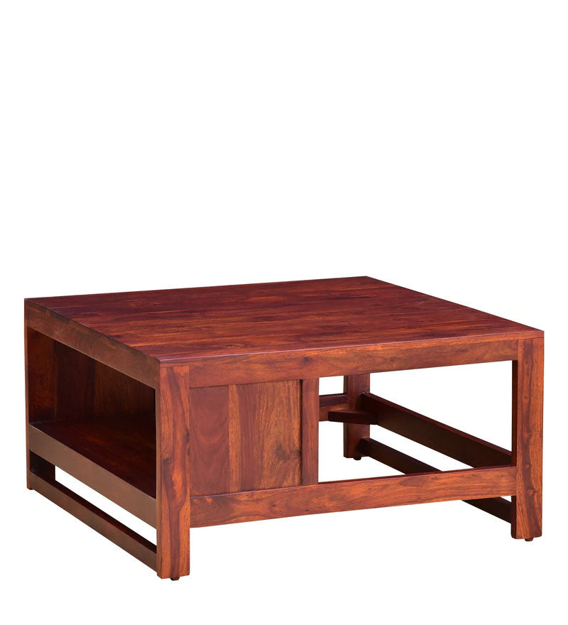 Lynet  Solid Wood Coffee Table in Honey Oak Finish