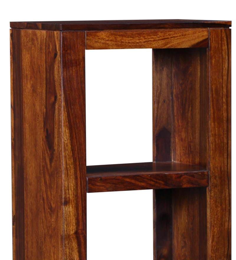 Bryan Solid Wood Book Shelf In Honey oak Finish