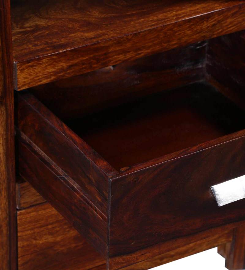 Bryan Solid Wood Book Shelf In Honey oak Finish