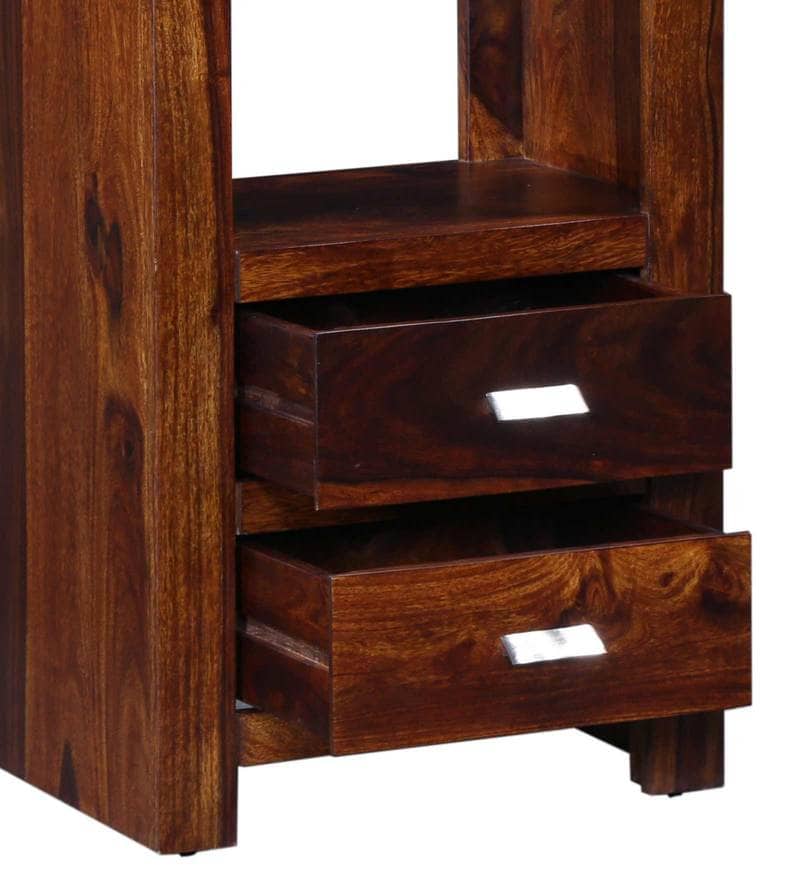Bryan Solid Wood Book Shelf In Honey oak Finish