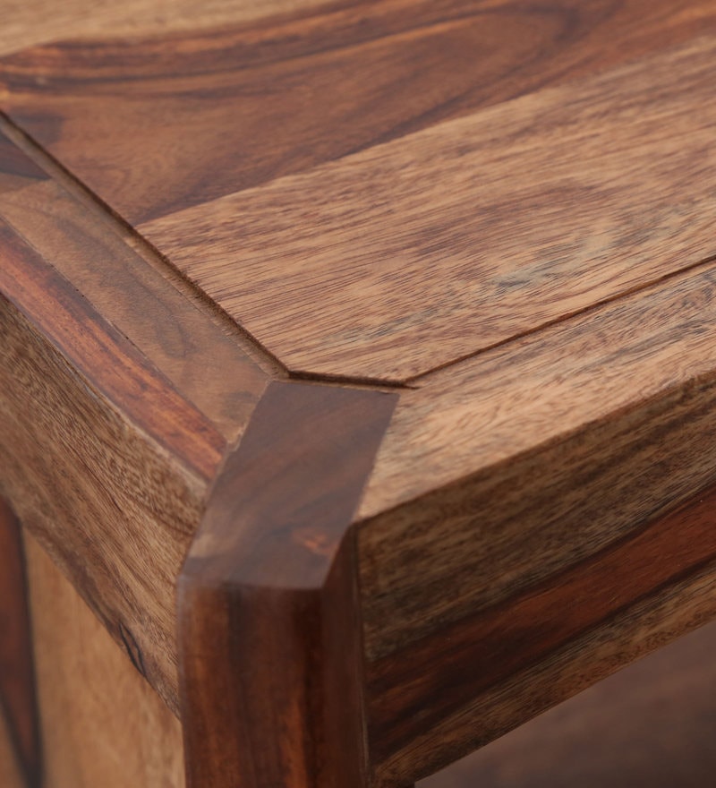 Cambrey Solid Wood Book Shelf in Warm Walnut Finish