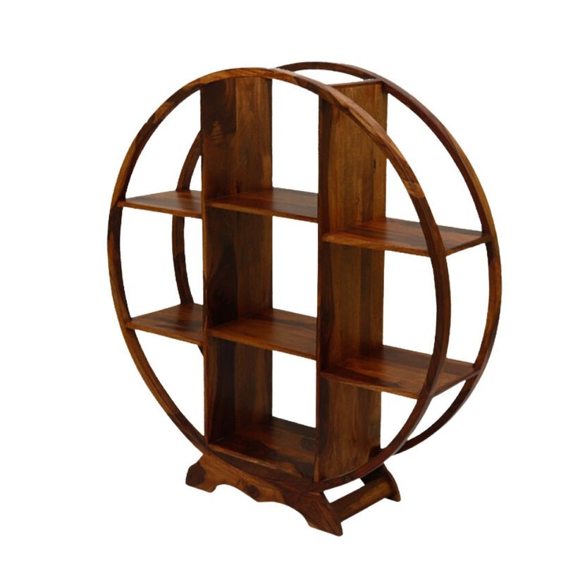 Fintan Solid Sheesham Wood Bookshelf