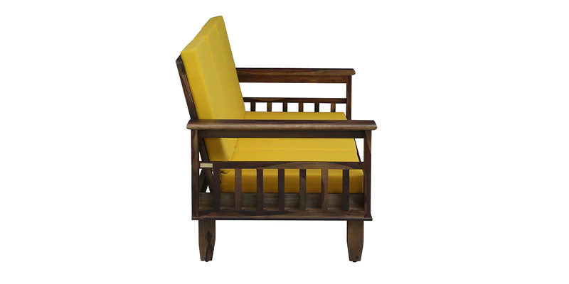 Marriott Wooden Sofa Solid Wood 3 Seater Sofa in Provincial Teak Finish