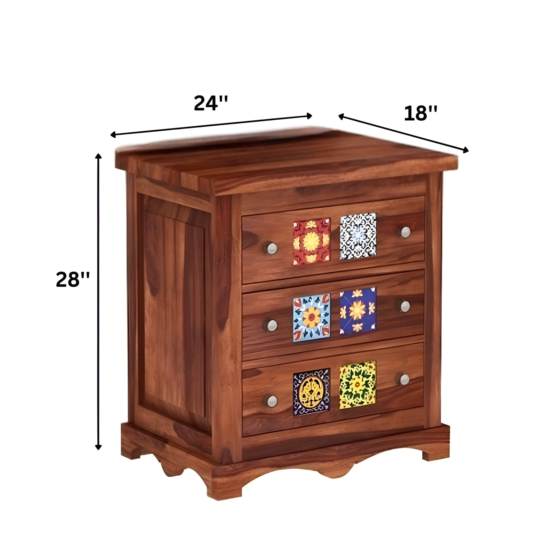 Larkin Solid Sheesham Wood Chest of Drawer