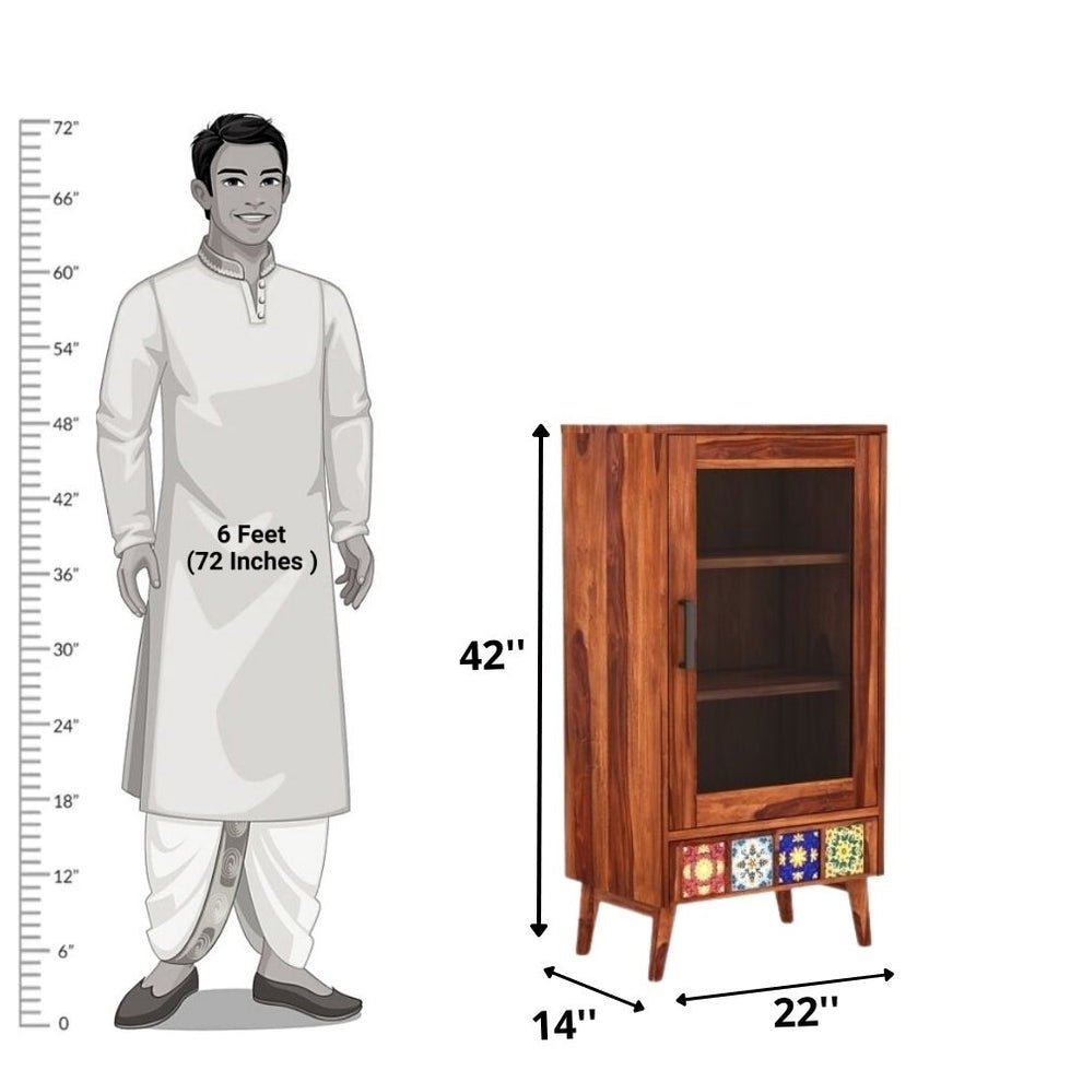 Ansel Solid Sheesham Wood Bookshelf