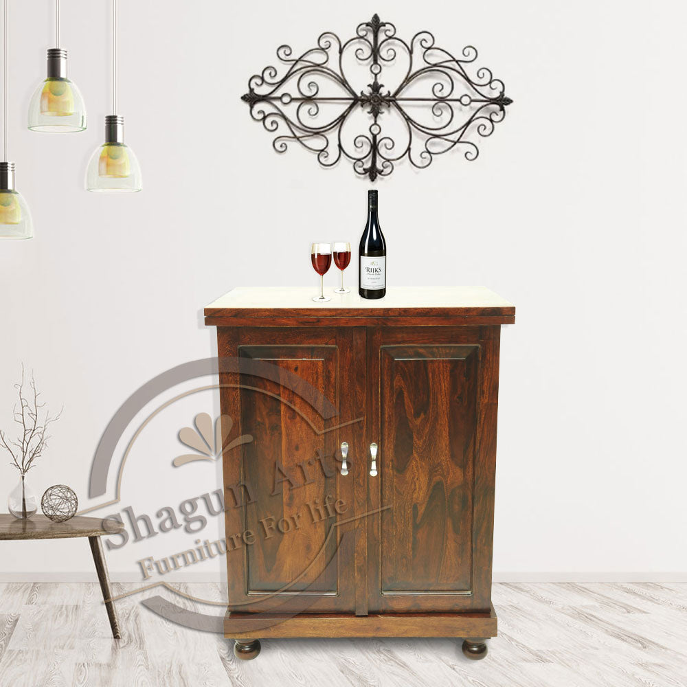 Stylish Brown wine Cabinet
