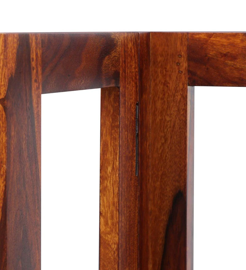 Severino Solid Wood Book Shelf in Honey Oak Finish
