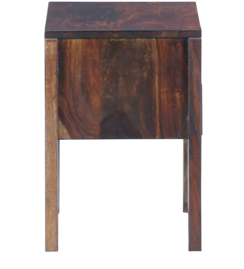 Drewno Bed Enkel Solid Wood Night Stand in Provincial Teak Finish