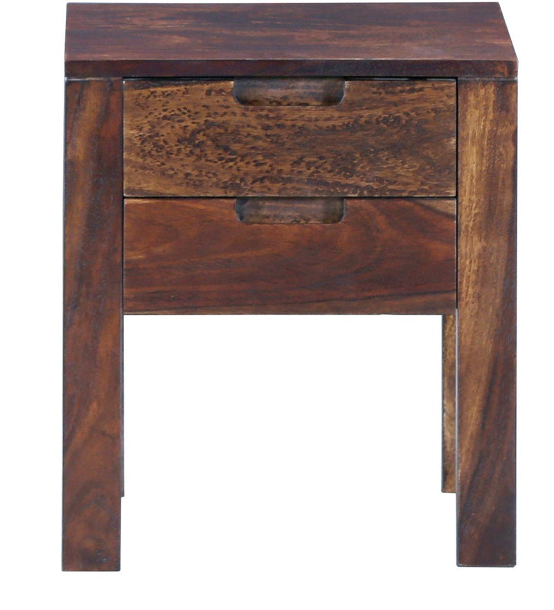 Drewno Bed Enkel Solid Wood Night Stand in Provincial Teak Finish