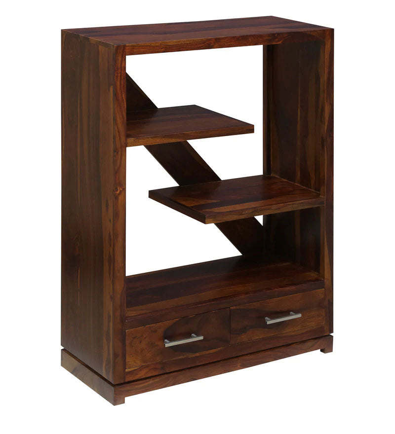 Pietro Solid Wood Book Shelf in Dual Tone Finish