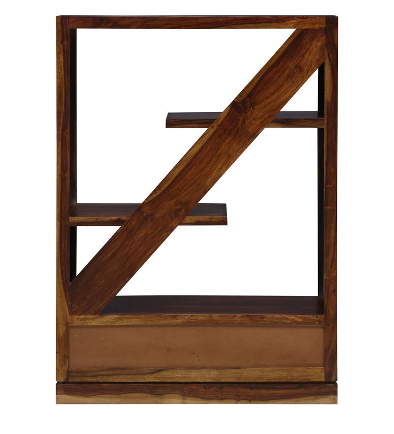Pietro Solid Wood Book Shelf in Dual Tone Finish