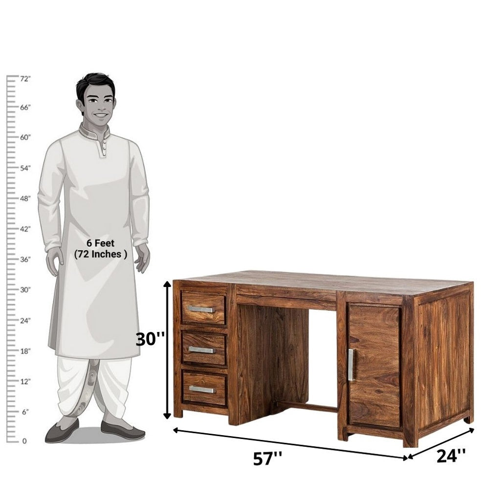 Blythe Solid Sheesham Wood Study Table