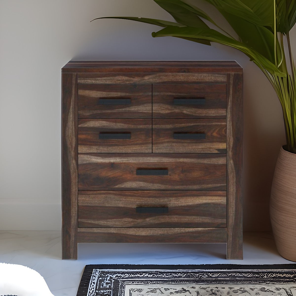 Beckett Solid Sheesham Wood Chest of Drawer