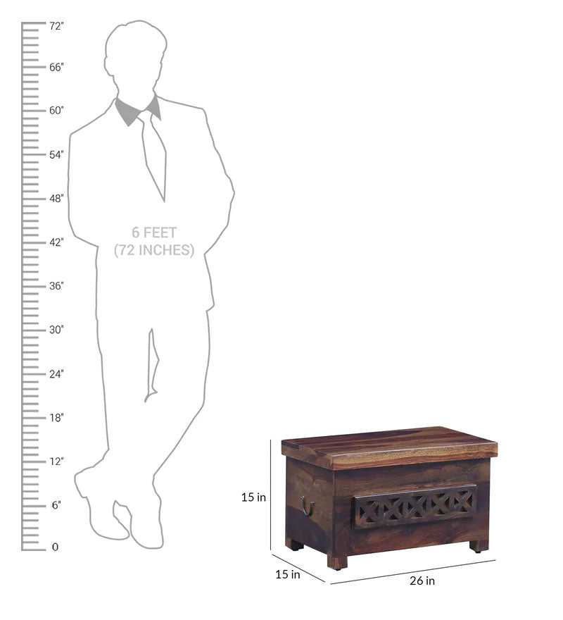 Darbus Box Wood Trunk (Set of 2) in Provincial Teak Finish