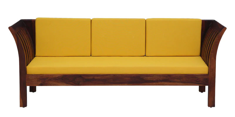 Raiden 3 Seater Sofa in Honey Oak Finish
