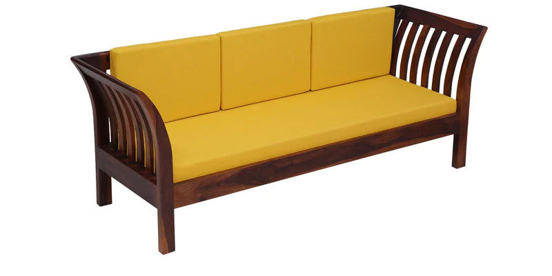 Raiden 3 Seater Sofa in Honey Oak Finish