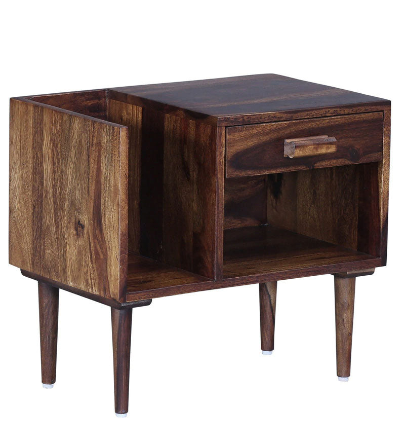 Boho Bed Nexo Solid Wood Night Stand in Provincial Teak Finish