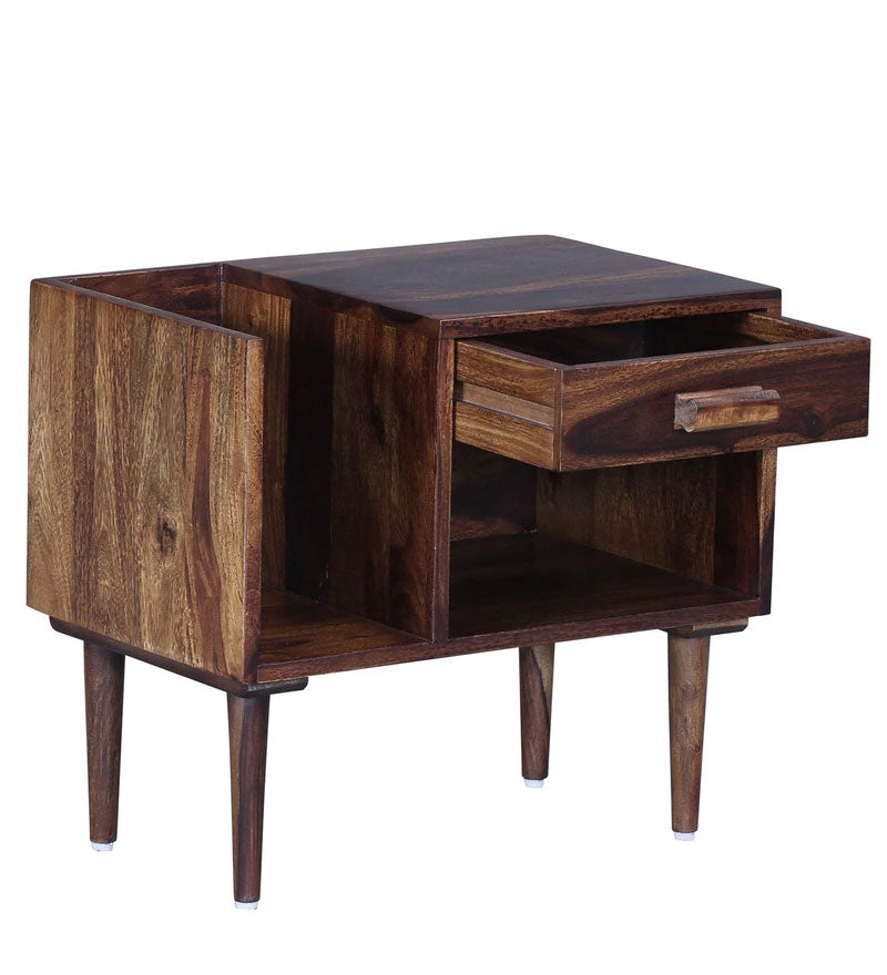 Boho Bed Nexo Solid Wood Night Stand in Provincial Teak Finish
