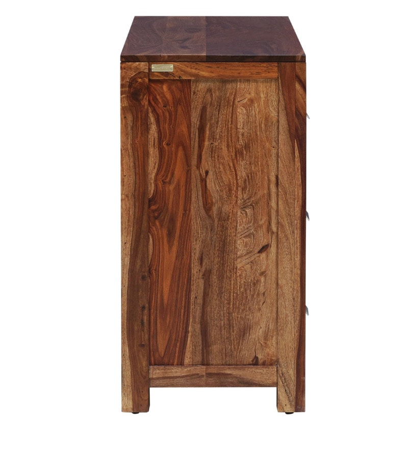 Kerry Solid Wood Sideboard in Rustic Teak Finish