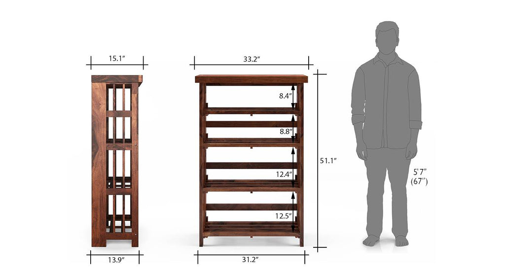 Eve Loft Folding Book Shelf