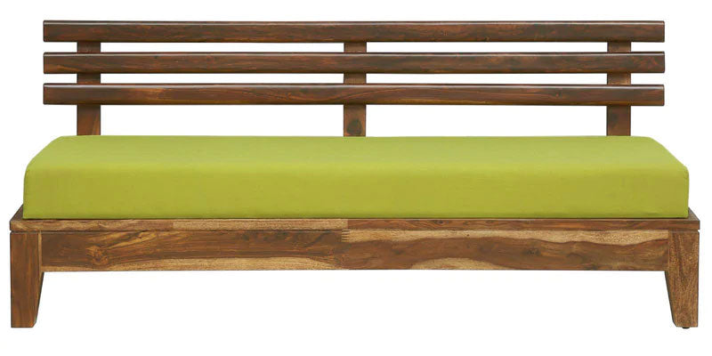 Marriott Wooden Sofa Wood 3 Seater Sofa In Rustic Teak Finish