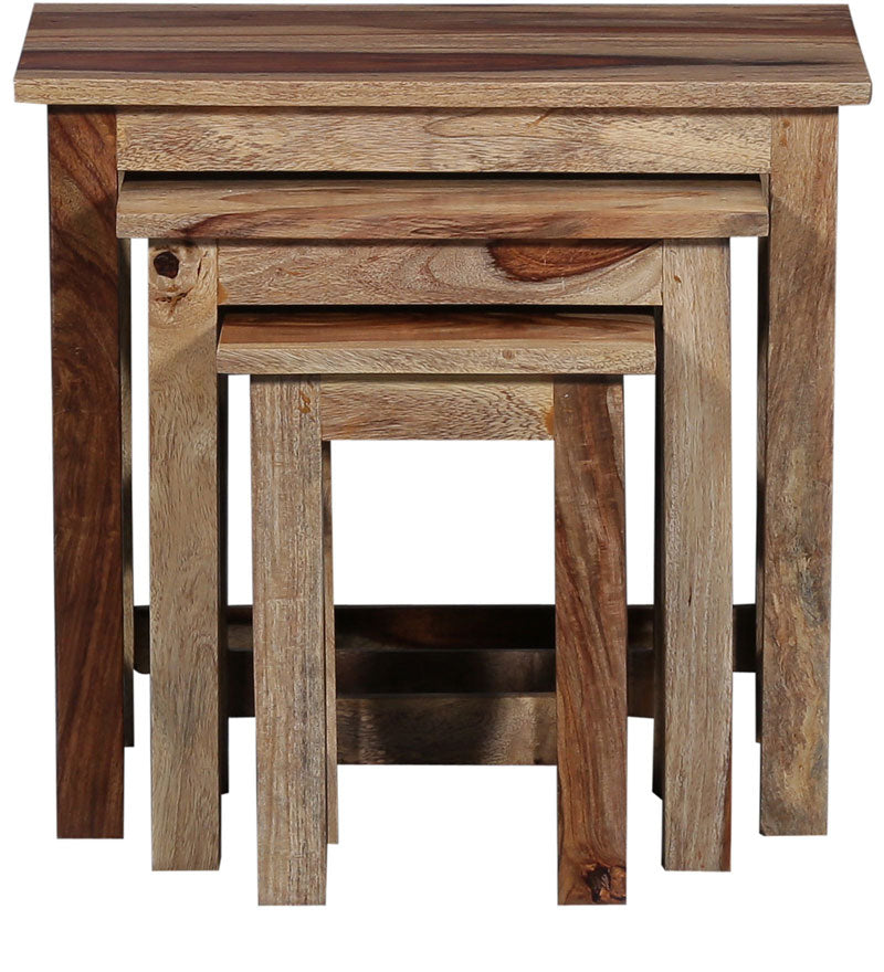 Oriel Solid Sheesham Wood Nest of Tables