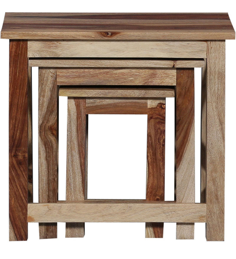 Oriel Solid Sheesham Wood Nest of Tables