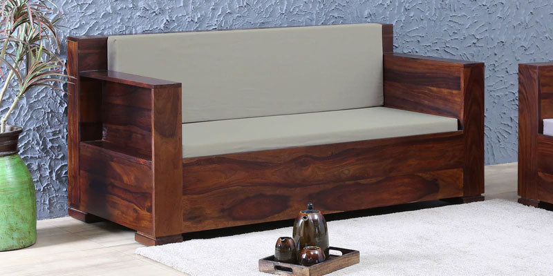 Nicolas 2 Seater Sofa in Provincial Teak Finish