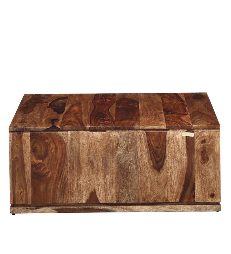 Bradford Solid Wood Coffee Table in Rustic Teak Finish