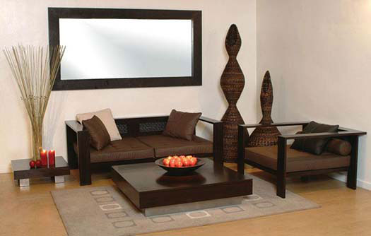 Solace Wooden Sofa Set