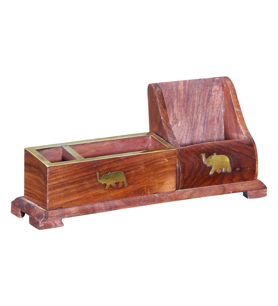 Pen Holder Solide Sheesham Wood