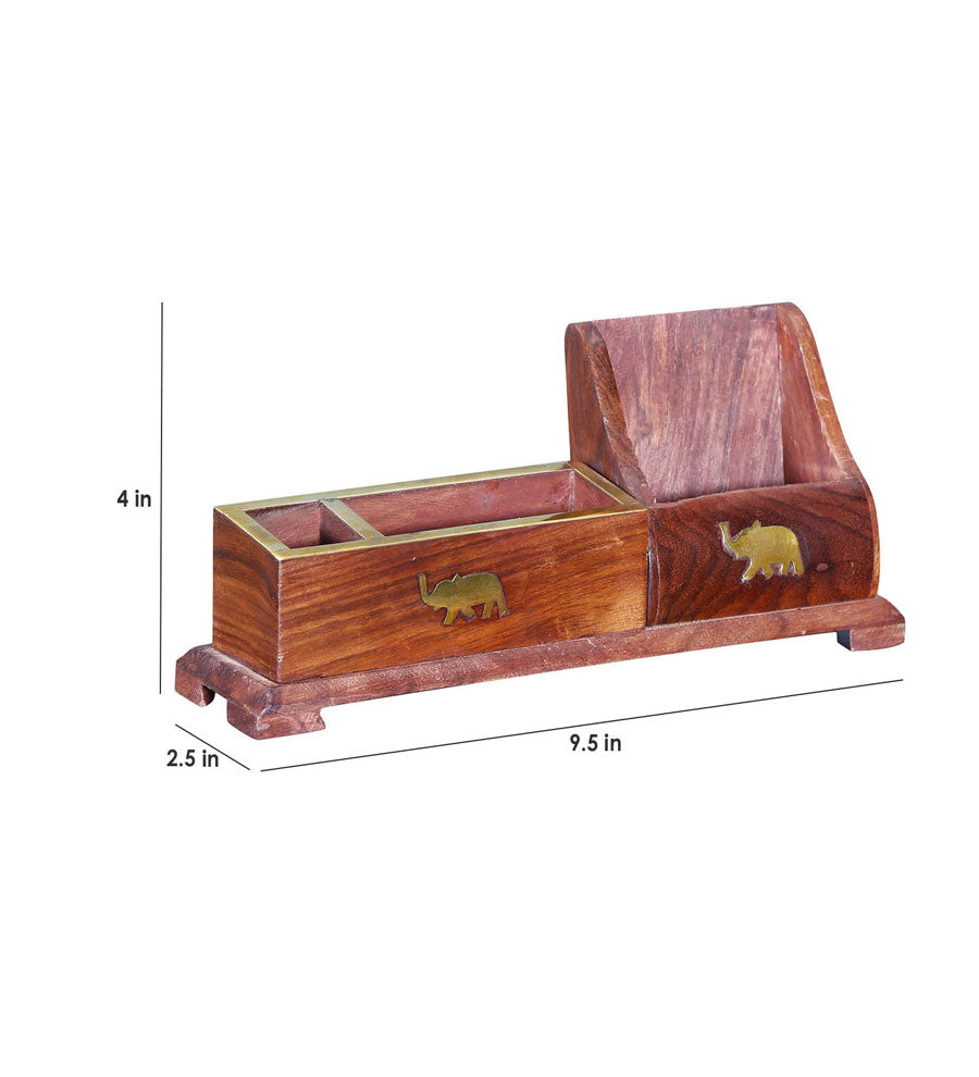 Pen Holder Solide Sheesham Wood