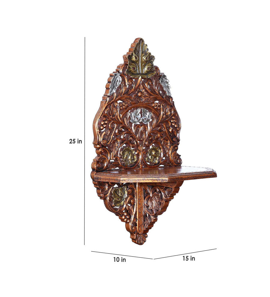 Solid Wood Rustic Tones Wall Stand
