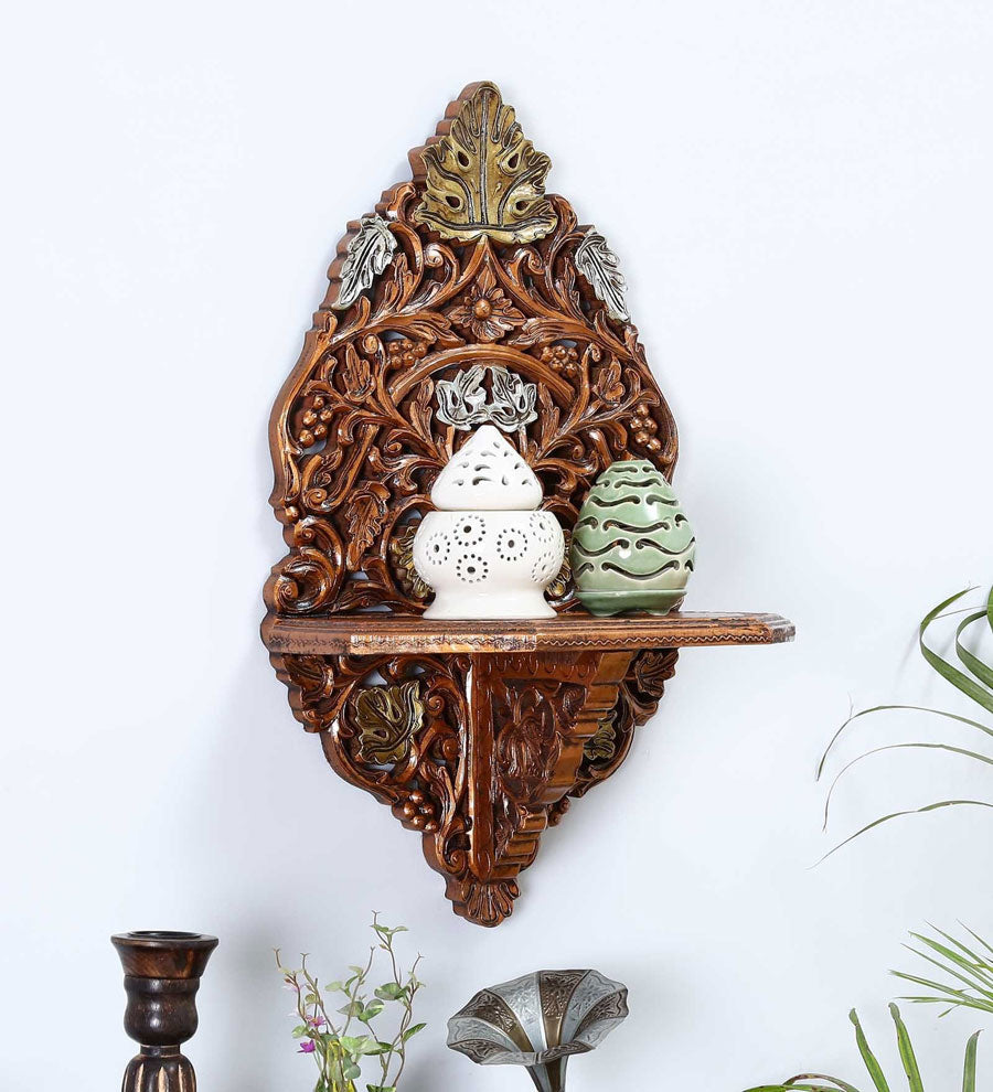 Solid Wood Rustic Tones Wall Stand
