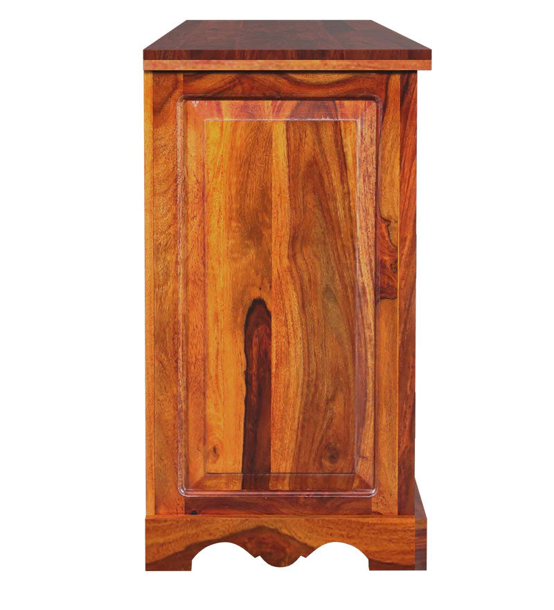 Roger Sideboard Solid Wood Sideboard in Honey Oak Finish